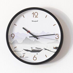 12 Inch Non Ticking Wall Clock Modern Home & Office Décor